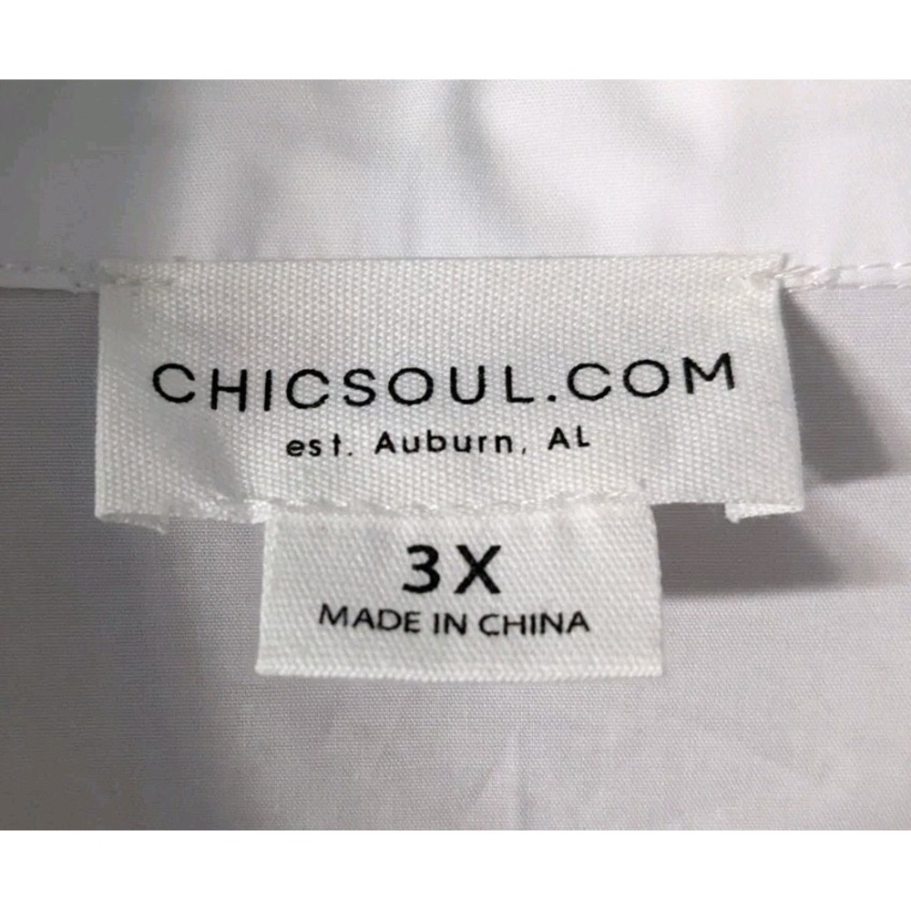 Candy Heart Dress Chic Soul Women's 3X Curvy White Puffy Tiered Sequin Valentine - Picture 3 of 9